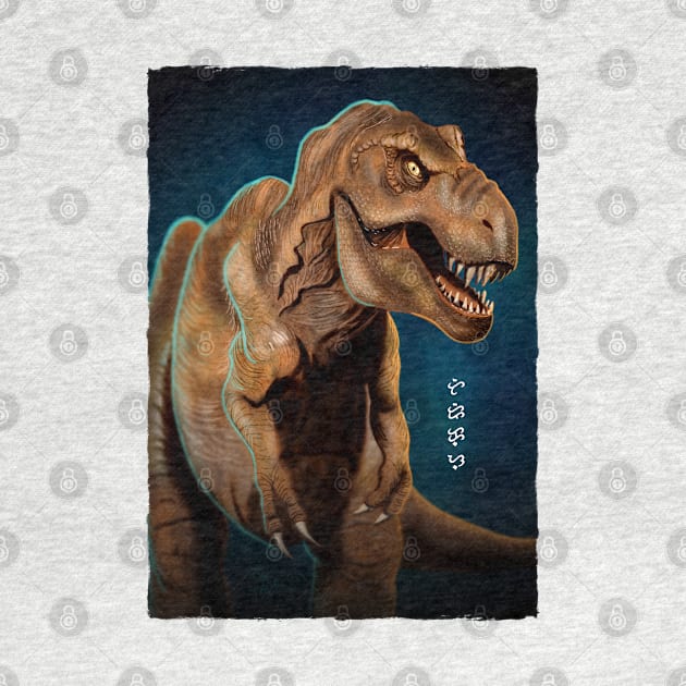 Tyrannosaurus rex - White by Thor Reyes